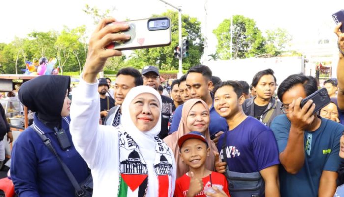 Gowes 1.000 Km Ride For Palestine Diberangkatkan Khofifah, Pesan Perdamaian Menggema