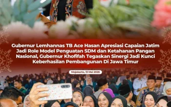 Gubernur Khofifah: Sinergi Pemerintah dan Masyarakat Jadi Kekuatan Pembangunan Jawa Timur