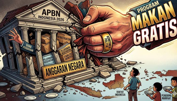 Alarm APBN: Gerusan Rp 75 Triliun untuk Makan Gratis dan Risikonya bagi Keuangan Negara