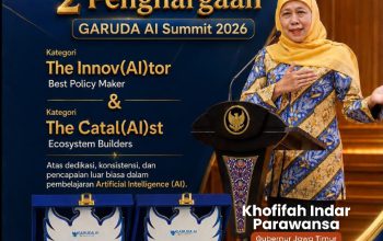 Gubernur Jatim Perkuat Pemanfaatan AI, Pemprov Jatim Borong Dua Penghargaan Nasional