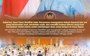 Gubernur Khofifah Hadiri Wisuda Tahfidz Yayasan Khadijah, Yakin Generasi Qur’ani Mampu Bersaing Global