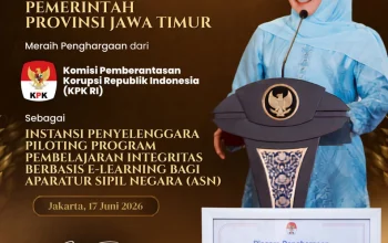Penghargaan KPK RI untuk Jatim, Gubernur Khofifah Tegaskan Pentingnya E-Learning ASN Berintegritas