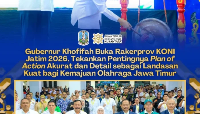 Gubernur Khofifah: Pembinaan Berkelanjutan Jadi Kunci Prestasi Olahraga Jawa Timur