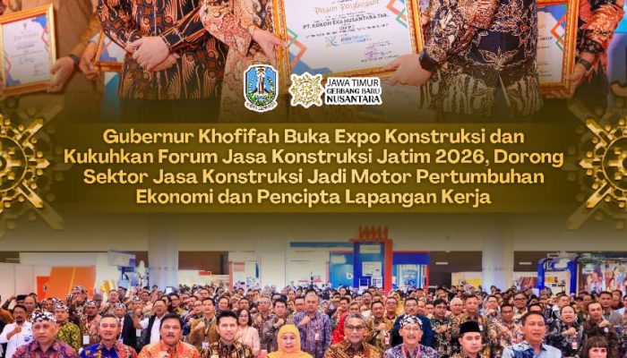 Forum Jasa Konstruksi Jatim Dikukuhkan, Gubernur Khofifah Targetkan Infrastruktur Berkelanjutan