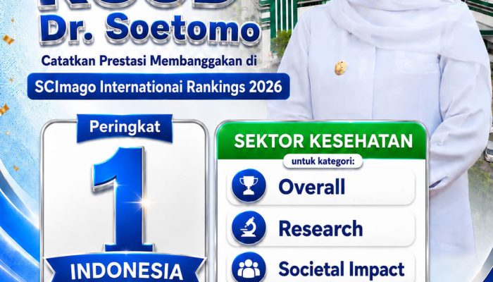 RSUD Dr Soetomo Juara Nasional SCImago 2026, Bukti Kualitas Layanan Kesehatan Jatim