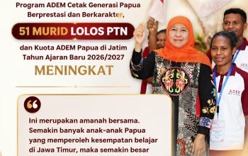 Program ADEM di Jatim Sukses Antar Puluhan Putra Papua Masuk PTN