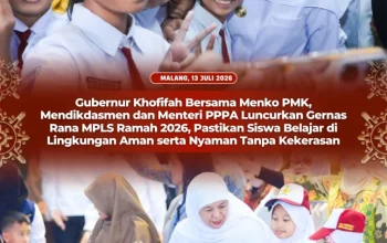 Gubernur Khofifah Dorong MPLS Ramah 2026, Pastikan Lingkungan Belajar Aman dan Nyaman