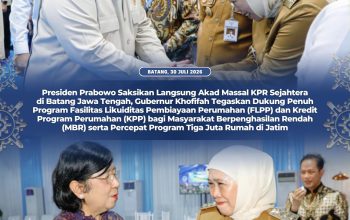 Khofifah: Jawa Timur Miliki Potensi Besar Dukung Program Nasional Rumah Bersubsidi untuk Masyarakat Berpenghasilan Rendah