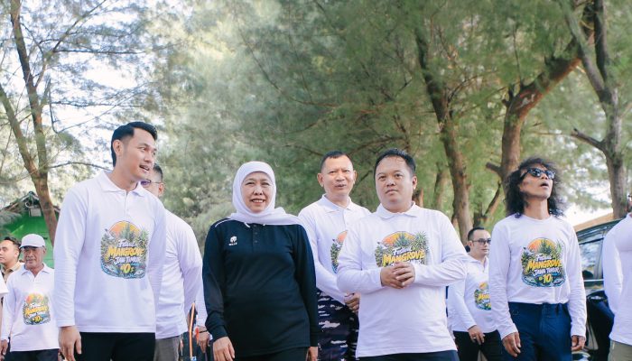 Festival Mangrove Jatim ke-10,Gubernur  Khofifah Bersama Kaka Slank Ajak Masyarakat Jaga Pesisir