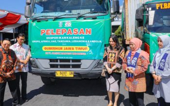 Khofifah Lepas 15 Kontainer Ekspor Ikan Kaleng ke Berbagai Negara, Optimistis Pasar Global Kian Luas