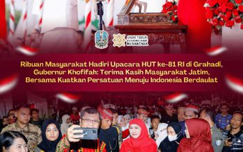 Ribuan Masyarakat Hadiri Penurunan Bendera di Grahadi, Khofifah: Cinta Tanah Air Sangat Kuat