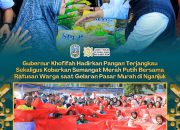 Jaga Stabilitas Harga Pangan, Gubernur Khofifah Gelar Pasar Murah di Tengah Permukiman Warga Nganjuk