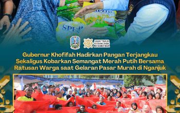 Jaga Stabilitas Harga Pangan, Gubernur Khofifah Gelar Pasar Murah di Tengah Permukiman Warga Nganjuk