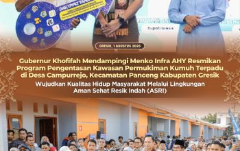 Dampingi Menko AHY, Gubernur Khofifah Wujudkan Kawasan Hunian ASRI bagi 288 Kepala Keluarga di Gresik