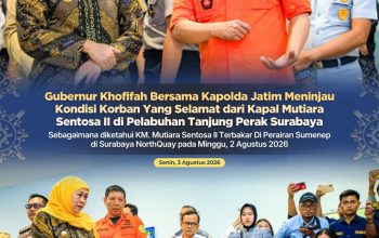 Tinjau Posko di Tanjung Perak, Gubernur Khofifah Pastikan Sinergi Lintas Instansi Percepat Evakuasi Korban KMP Mutiara Sentosa II