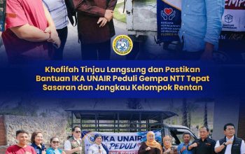 100 Kardus Bantuan IKA UNAIR untuk Korban Gempa Flores, Gubernur Khofifah: Harus Tepat Sasaran