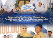 Gubernur Khofifah Dorong Tak Ada Anak Putus Sekolah, 112 Murid Jombang Terima Bantuan Afirmasi