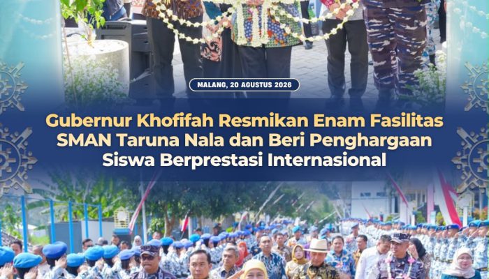 Gubernur Khofifah Perkuat Pendidikan Ketarunaan Jatim, Taruna Nala Didorong Jadi Pusat SDM Unggul