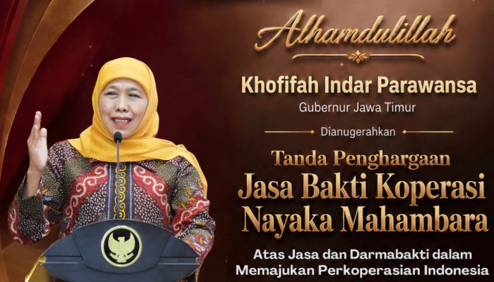 Gubernur Khofifah Diganjar Nayaka Mahambara, Jatim Miliki 28\.898 Koperasi Aktif Terbanyak di Indonesia