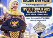 Kemendagri Anugerahi TP2DD Jatim sebagai Provinsi Terbaik 2026 Se-Jawa Bali