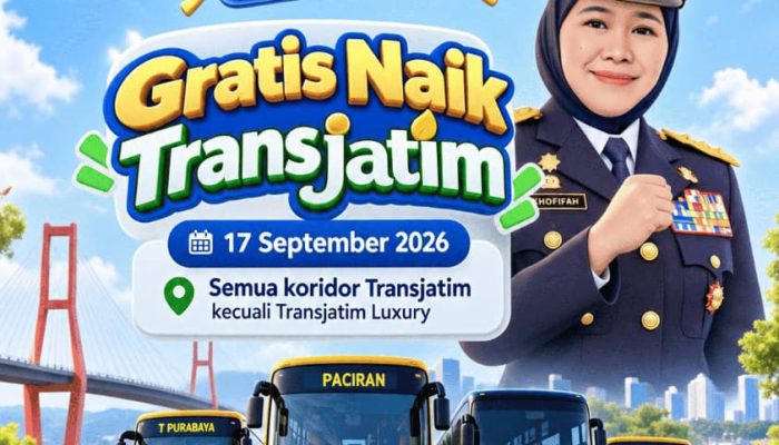 Khofifah Gratiskan Trans Jatim 17 September, Ajak Masyarakat Kurangi Kendaraan Pribadi
