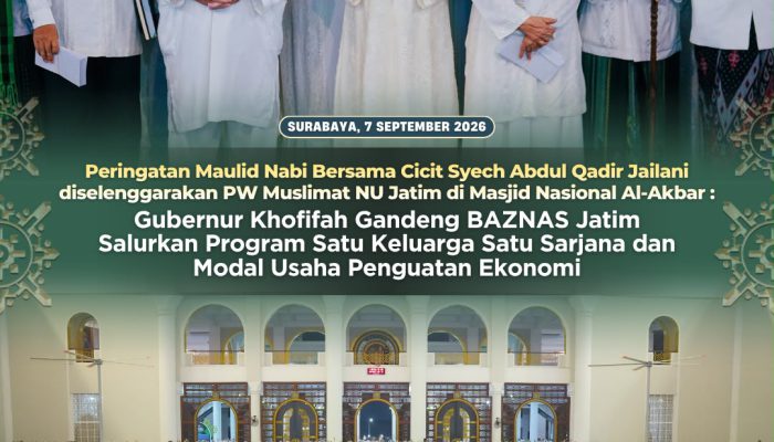Gubernur Khofifah Dorong Muslimat NU dan BAZNAS Jatim Perluas Layanan Sosial untuk Masyarakat