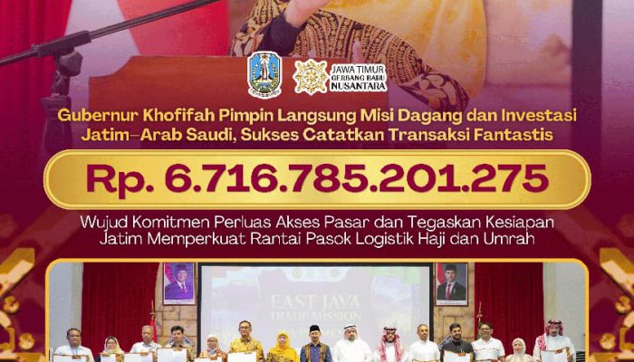 Jatim Bidik Pasar Arab Saudi, Misi Dagang di Jeddah Hasilkan Potensi Transaksi Rp6,7 Triliun