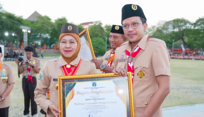 Gubernur Khofifah Ajak Pramuka Jatim Perkuat Ketahanan Pangan Menuju Indonesia Emas 2045