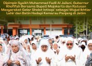 Ikhtiar Lahir dan Batin Hadapi Kemarau, Khofifah Sholat Istisqa Bersama Ratusan Jamaah di Mojokerto