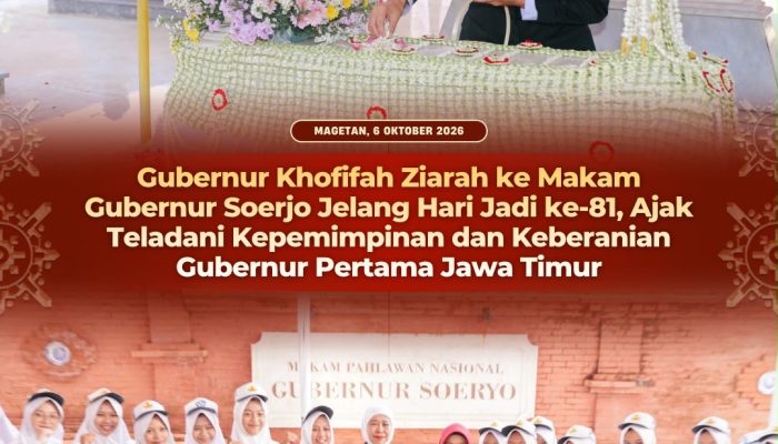 Khofifah Ajak Pemimpin Jatim Teladani Strong Leadership RMTA Soerjo