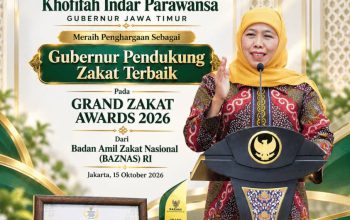Dorong Kemandirian Ekonomi Mustahik, Khofifah Raih Grand Zakat Award 2026