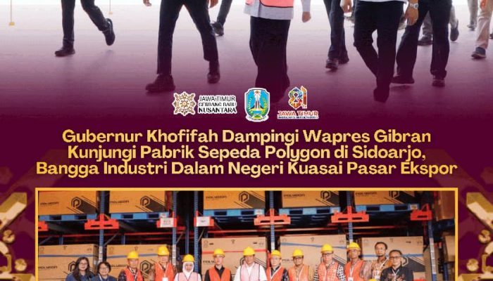 Polygon Ekspor Sepeda Listrik dengan Baterai Lokal, Khofifah Sebut Sejalan dengan Hilirisasi Industri