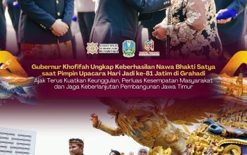 HUT ke-81 Jatim, Khofifah Dorong Penguatan Ekonomi, Pendidikan, dan Pelayanan Publik