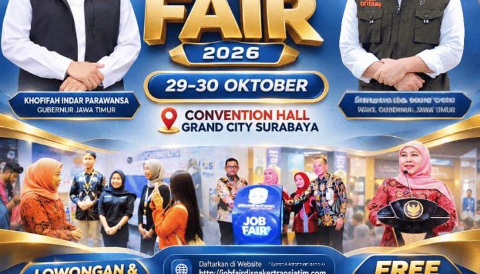 Pemprov Jatim Gelar Job Fair Inklusif 2026, 102 Perusahaan Buka Ribuan Lowongan Kerja