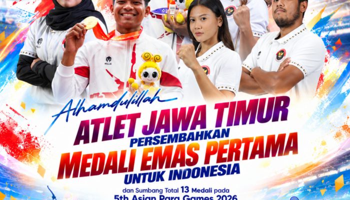 Atlet Jatim Borong 13 Medali di Asian Para Games 2026, Khofifah: Kebanggaan Merah Putih