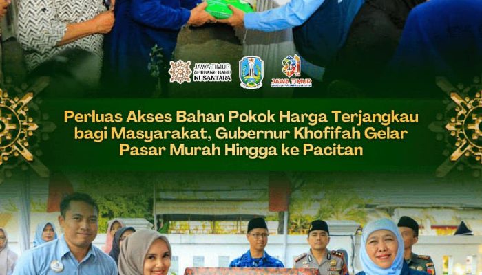 Khofifah Perluas Pasar Murah di Jatim, Warga Pacitan Bisa Tebus Sembako Lebih Murah